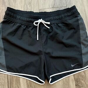 Nike Women’s Dri-Fit Black and Gray Sports Shorts (medium) Great condition